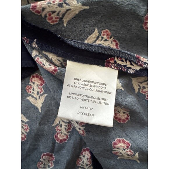 Gal Meets Glam Collection Button Front Surplice Dress Blue Rose Damisk Size 2 - Picture 8 of 11